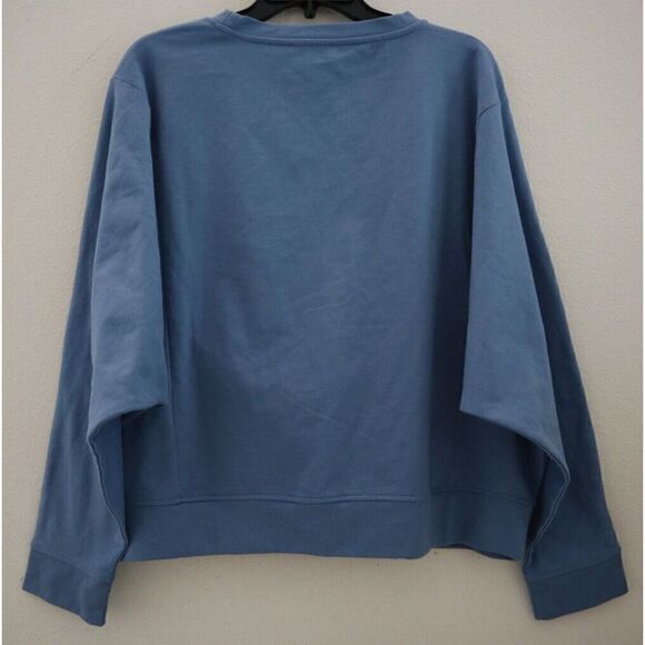 Frayed Jeans Women's Sz XL Coronet Blue Tie Dye Graphic Pullover Sweatshirt - Picture 2 of 11